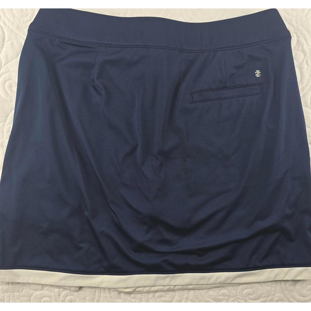 IZOD Navy Golf Tennis Skort Colorblock Coral Cream Athletic Skirt Women’s size S - Picture 3 of 9